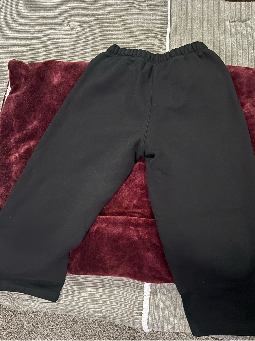 Essentials Kids Black Sweatpants with White Logo - Picture 3 of 3